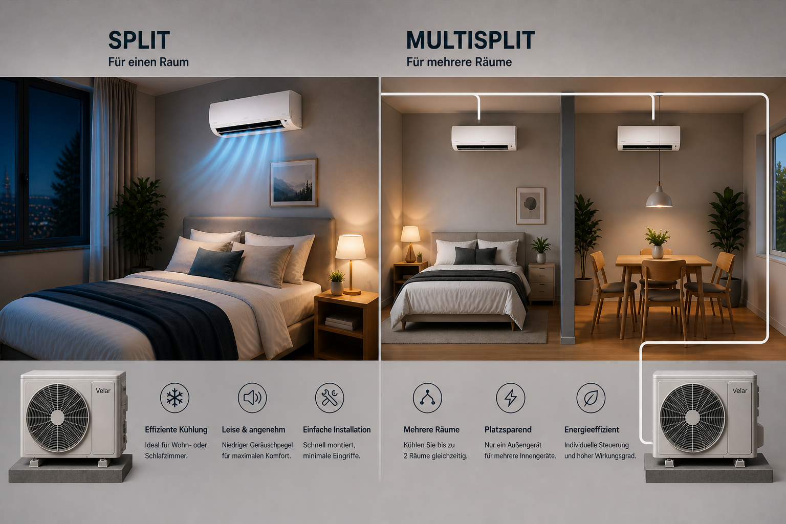 Split oder Multisplit Klimaanlage – was ist die bessere Wahl?