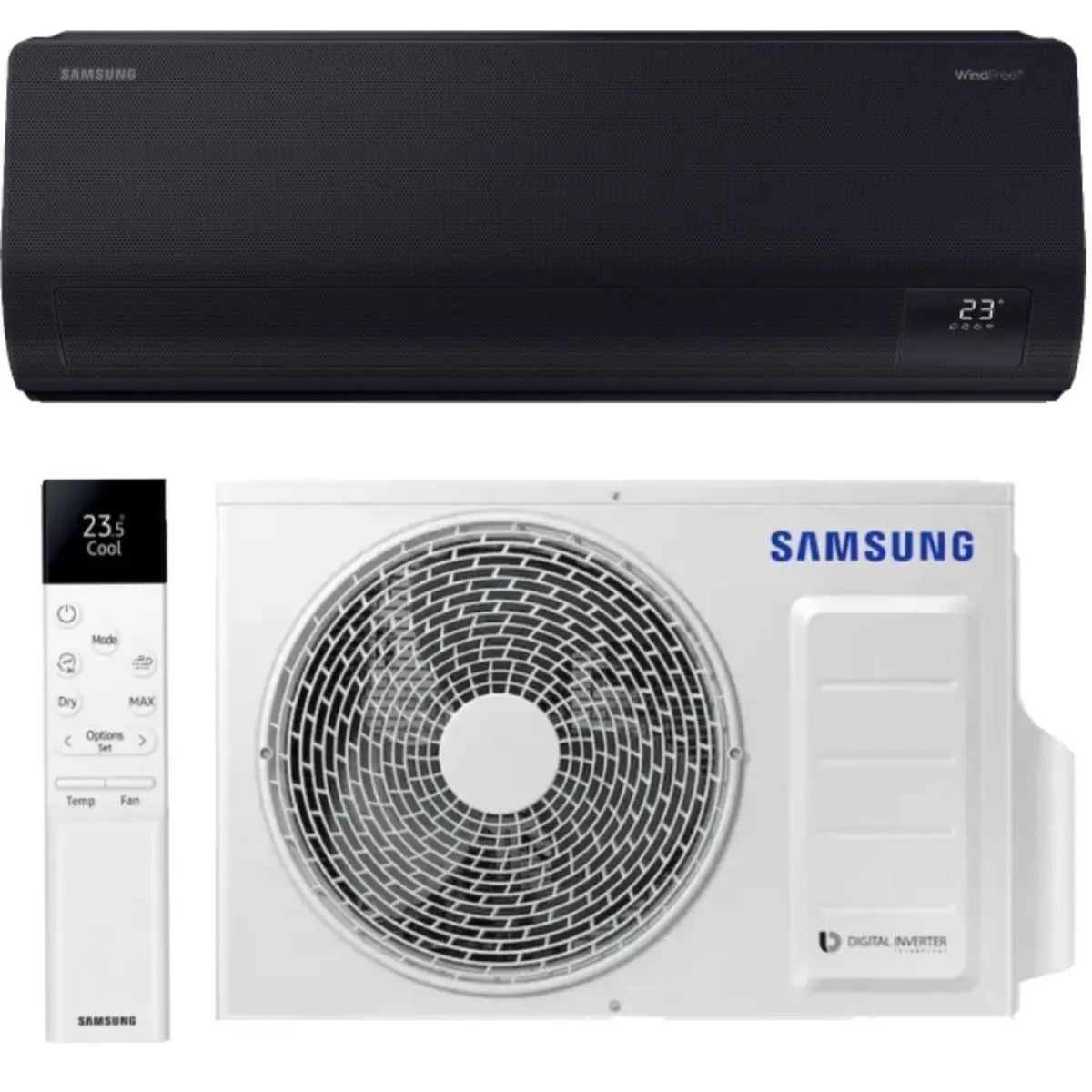 Samsung WindFree Avant S2 Black Split Klimaanlage AR70F07C1ABNEU - 2kW