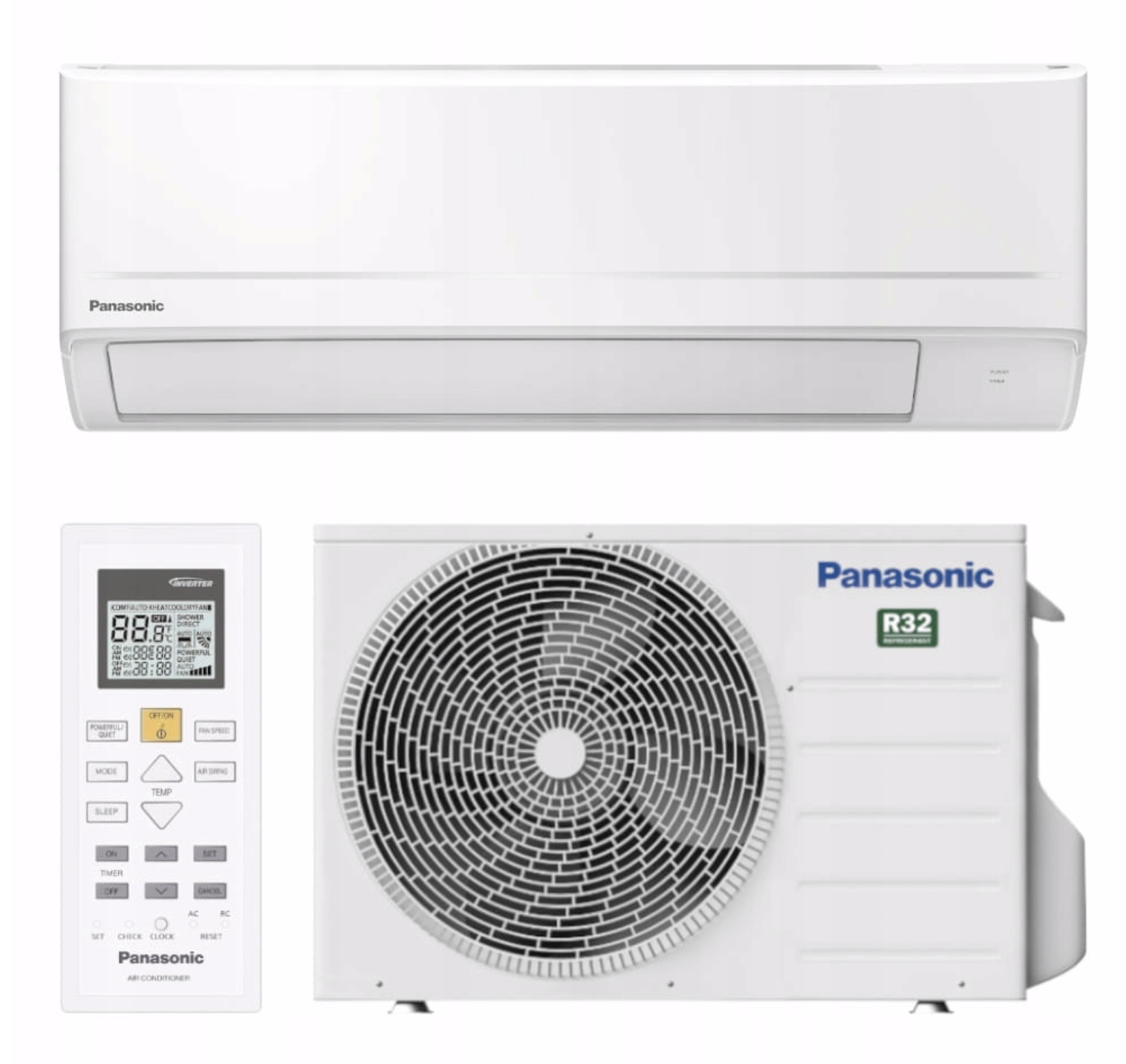 Panasonic KIT-UZ25-CKE 2,5 kW – WLAN-Wandklimagerät R32 | CS-UZ25CKE + CU-UZ25CKE